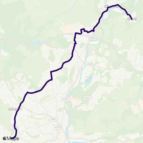 First South & West Wales Glais Post Office - Swansea College map