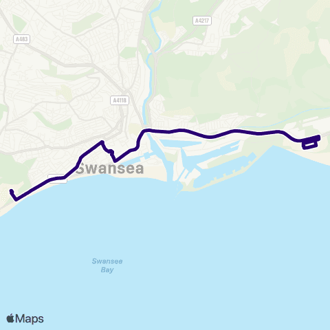 First South & West Wales Swansea Univ Singleton Campus - Swansea Univ Bay Campus map