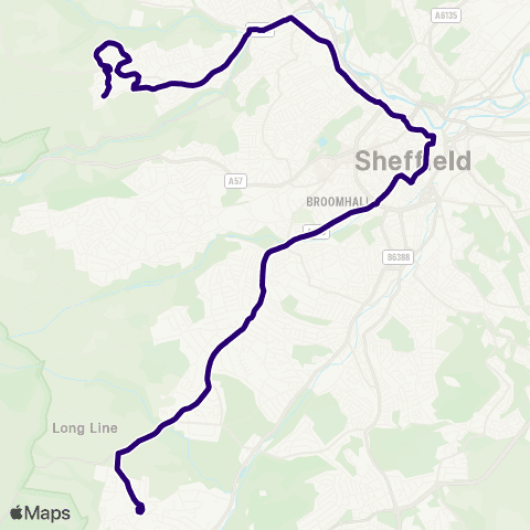 First South Yorkshire Devonshire Ter Rd / Leyfield Rd - Nethergate / Oldfield Rd map