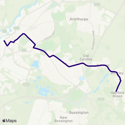 First South Yorkshire Doncaster Frenchgate Interchange / A4 - Cantley Ln / Sch Ln map