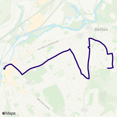 First South Yorkshire Rotherham Interchange / B1 - Ridgeway / Laudsdale Rd map