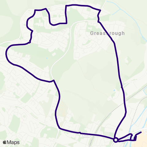 First South Yorkshire Rotherham Interchange / B9 - Rotherham Interchange / A3 map
