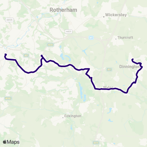 First South Yorkshire Sheffield Interchange / C6 - Monks Bridge Rd / Outgang Ln map