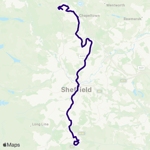 First South Yorkshire Hartley Brook Rd / Butterthwaite Rd - Dyche Rd / Ormond Rd map