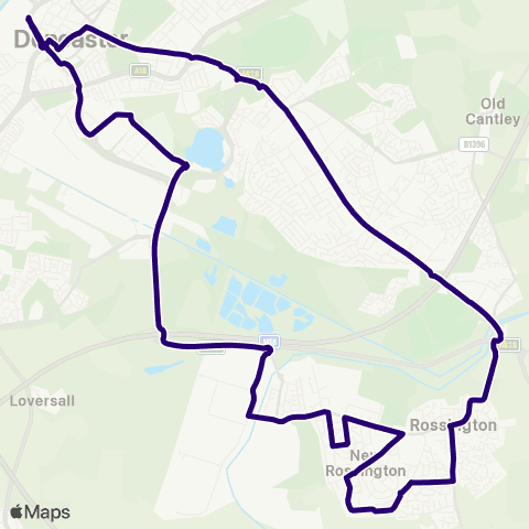 First South Yorkshire Doncaster Frenchgate Interchange / A1 - Doncaster Frenchgate Interchange / B2 map