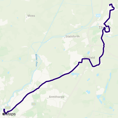 First South Yorkshire Doncaster Frenchgate Interchange / C3 - Horse Fair Green / Finkle St map