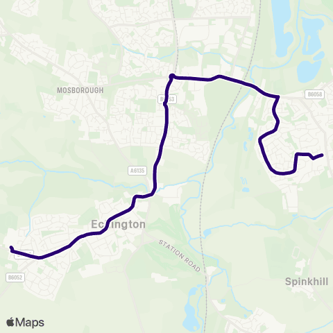 First South Yorkshire School Bus Park - Nags Head map