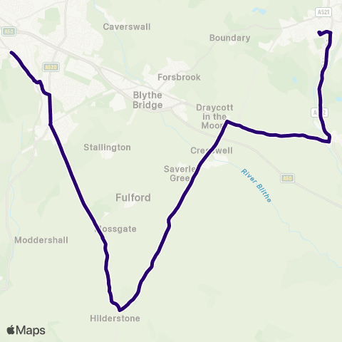 First Potteries Highland Drive - Cheadle Academy map