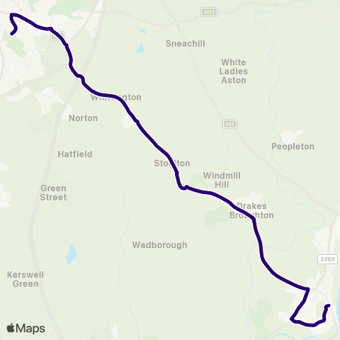 First Worcestershire Royal Arcade - Blessed Edward Olcorne HS map
