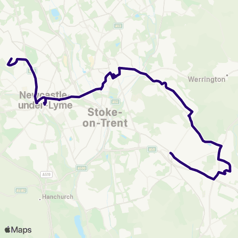 First Potteries Dalewood Road - Longton Exchange map