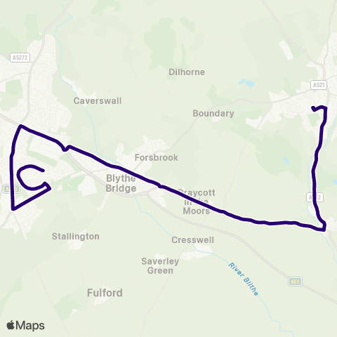 First Potteries Potters Bar - Cheadle Academy map