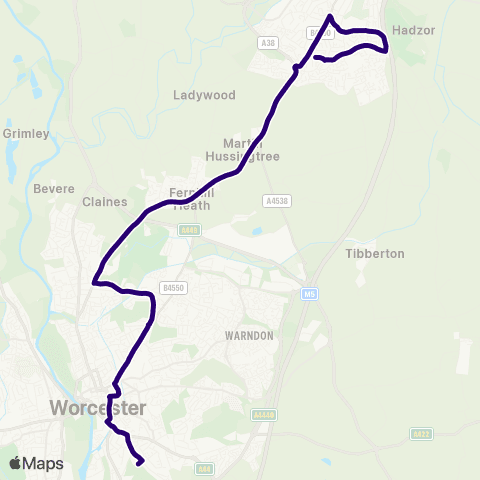First Worcestershire Blessed Edward Olcorne HS - Falstaff Dr map
