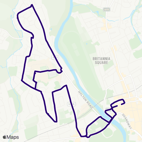 First Worcestershire Worcester Bus Sta - Worcester Bus Sta map