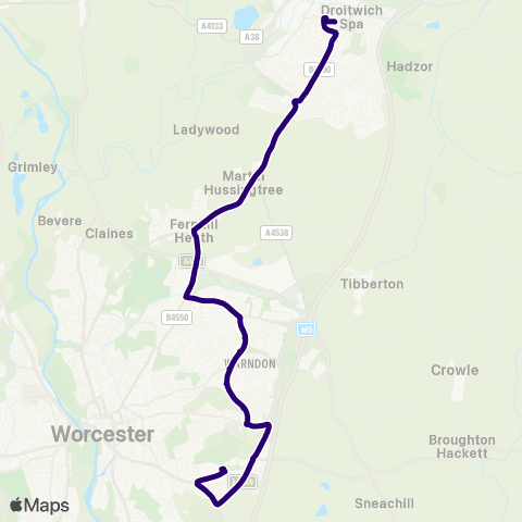 First Worcestershire Sixth Form College - Victoria Square map