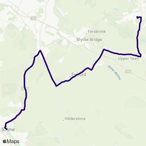 First Potteries Cheadle Academy - Car Park map