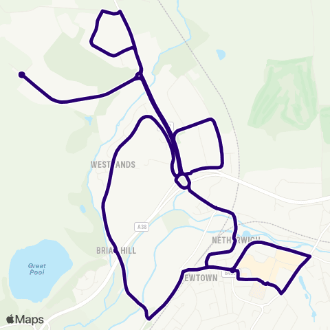 First Worcestershire Ombersley Street E - Ombersley Street E map