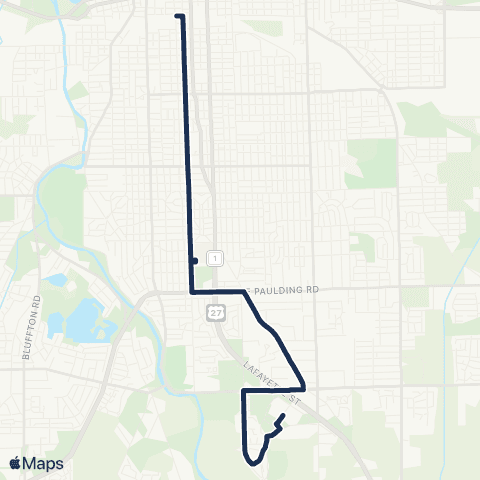 Citilink Glenbrook / Northrop (Hour) map