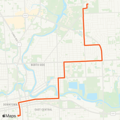 Citilink Parkview map