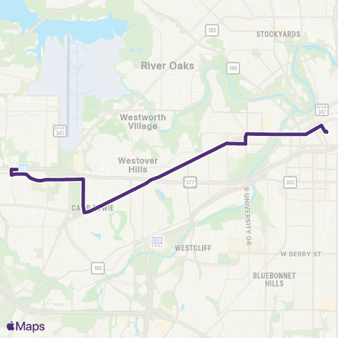 Trinity Metro Camp Bowie map