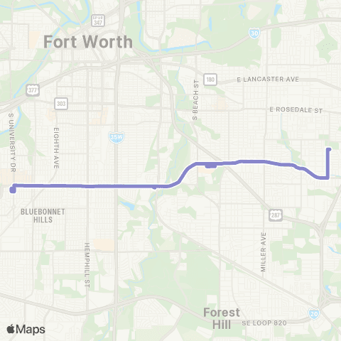 Trinity Metro Berry Street map