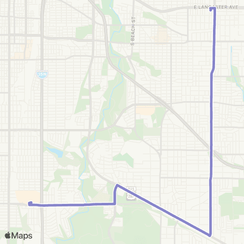 Trinity Metro Miller / E Seminary map