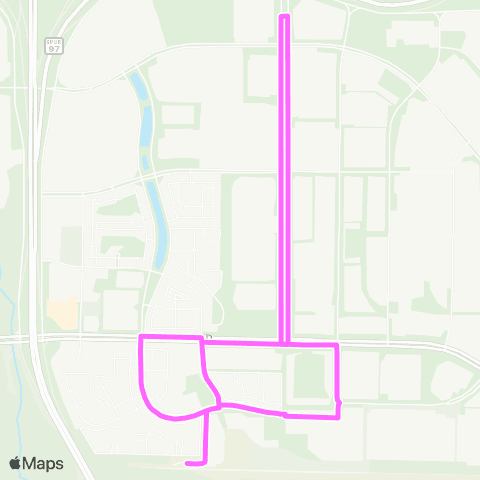 Trinity Metro Centreport Circulator map