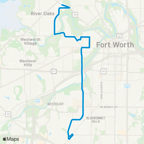 Trinity Metro University map