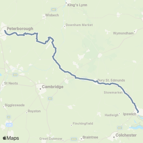 Greater Anglia Bus Greater Anglia map
