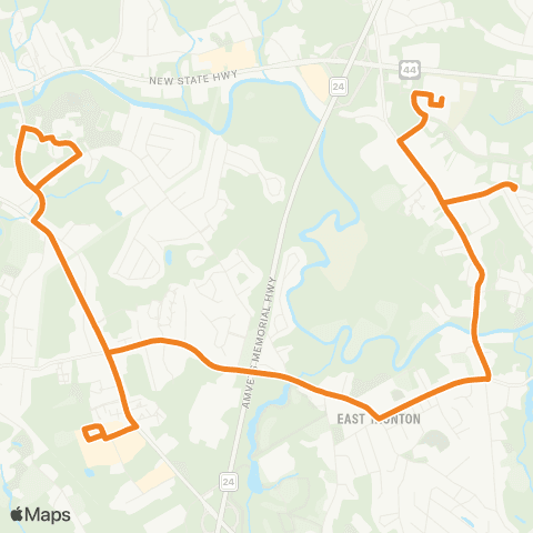 GATRA Walmart / E. Taunton / Target map