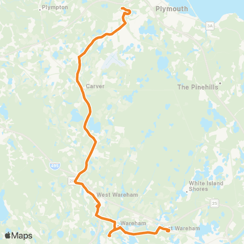 GATRA Wareham Plymouth Connection map