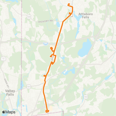 GATRA South Attleboro Connector map