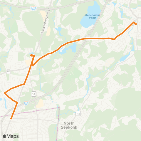 GATRA Attleboro / S Attleboro / N Attleboro map