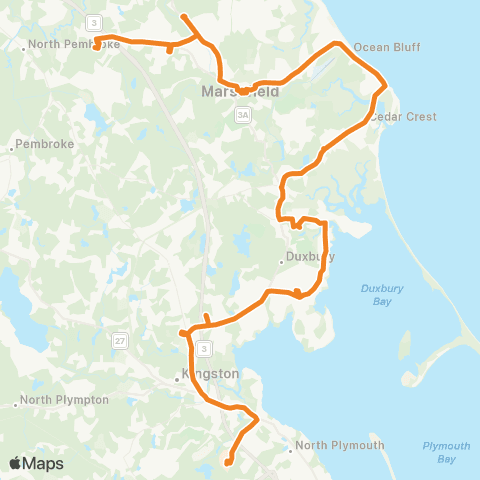 GATRA Marshfield / Duxbury / Kingston map