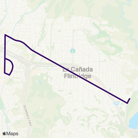Glendale Beeline Montrose - Jet Propulsion Laboratory map