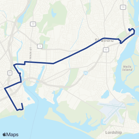 GBT Route 1 map