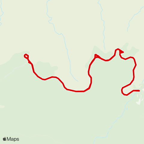 Grand Canyon National Park (National Park Service) Hermits Rest (Red) map