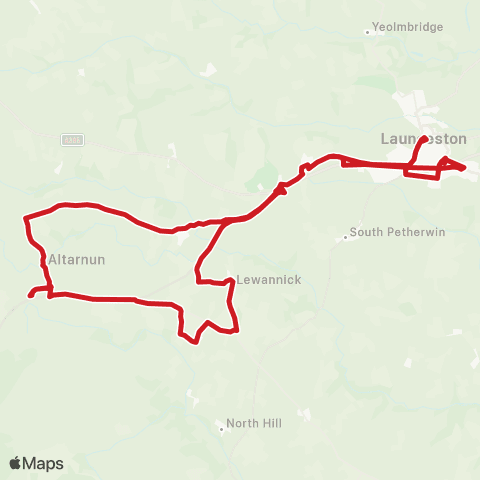 Go Cornwall Bus Tesco - Tesco map