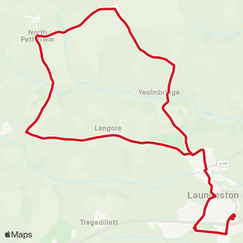 Go Cornwall Bus Tesco - Westgate Street map