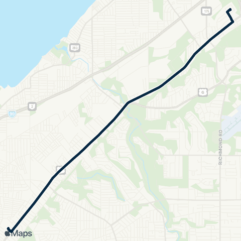 GCRTA Euclid map