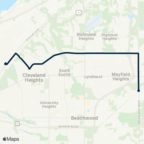 GCRTA Monticello map