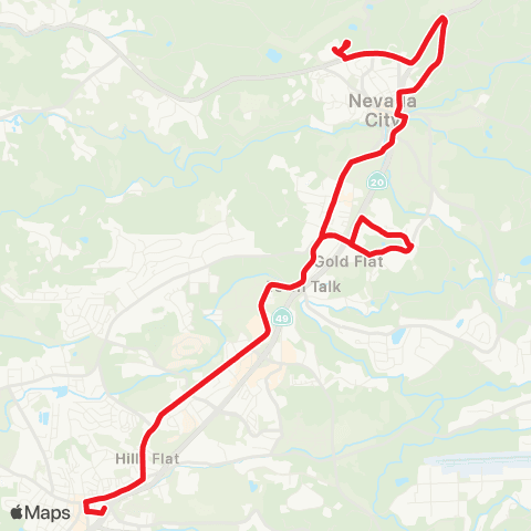 Nevada County Connects Grass Valley - Nevada City map