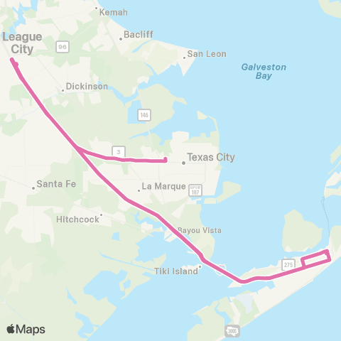 GCTD Park & Ride map