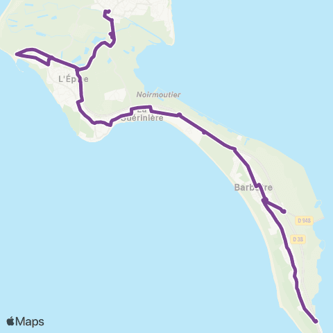 Gratibus de l'Île Barbâtre - La Fosse map