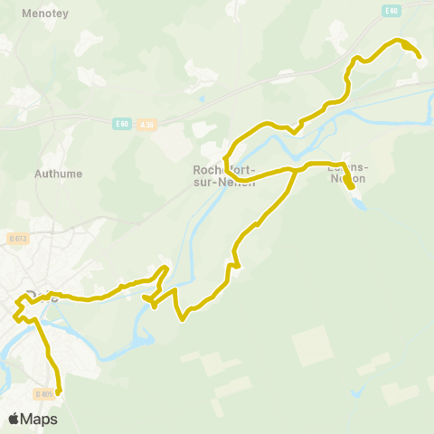 Grandole Mobilités Lavans-les-Dole - Dole map
