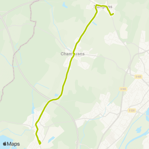 Grandole Mobilités Sampans - Damparis map