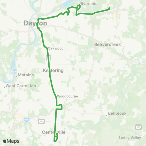 Greater Dayton RTA Route 6 map