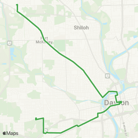 Greater Dayton RTA NW Hub - Salem Av - Lakeview - Westown map