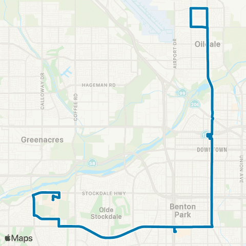 GET CSUB / Oildale map