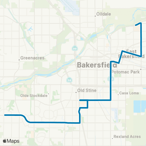 GET White Lane / Bakersfield College map