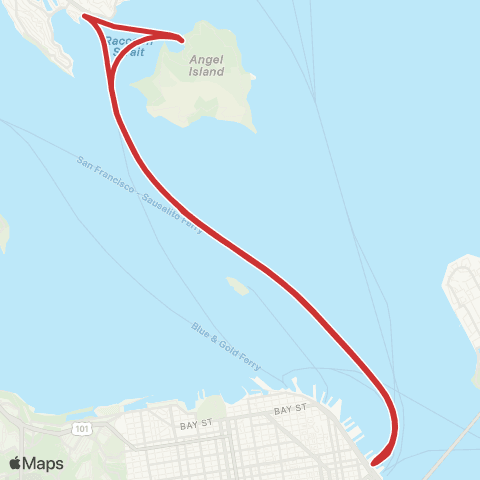 Golden Gate Transit Triangle map